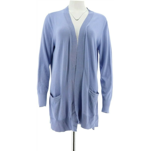 Isaac Mizrahi Essentials Open Front Cardigan A300864 Isaac Mizrahi Essentials Open Front Cardigan A300864
